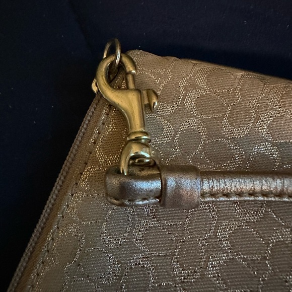 COACH Golden Shimmer Wristlet - Picture 7 of 10